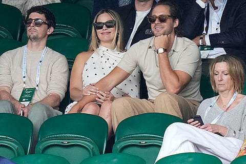 Margot Robbie and her husband Tom Acklerley